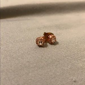 Rose gold earrings